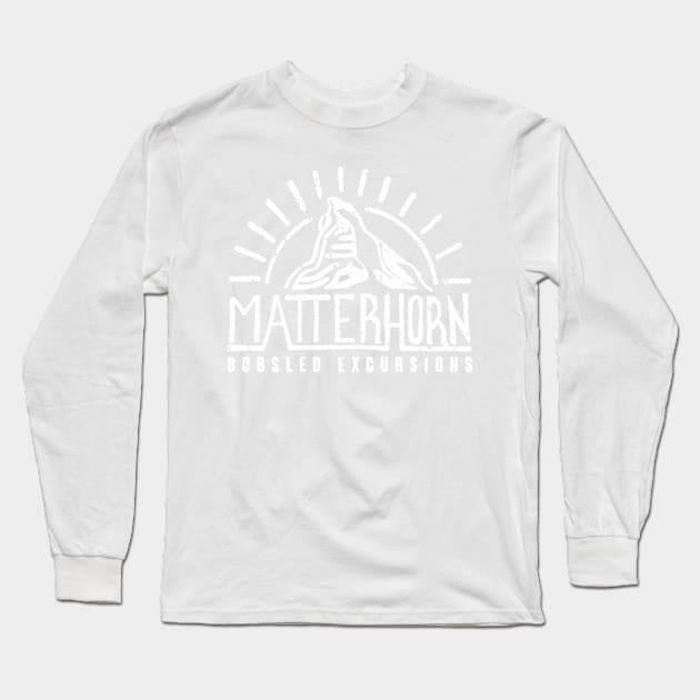 Matterhorn Bobsled Excursions Long Sleeve T-Shirt by plaidmonkey